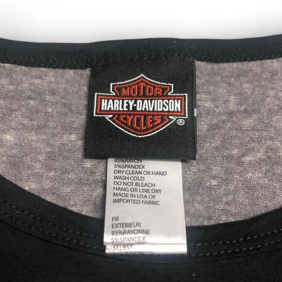 Harley Davidson Rhinestone Raglan - Picture 4 of 7